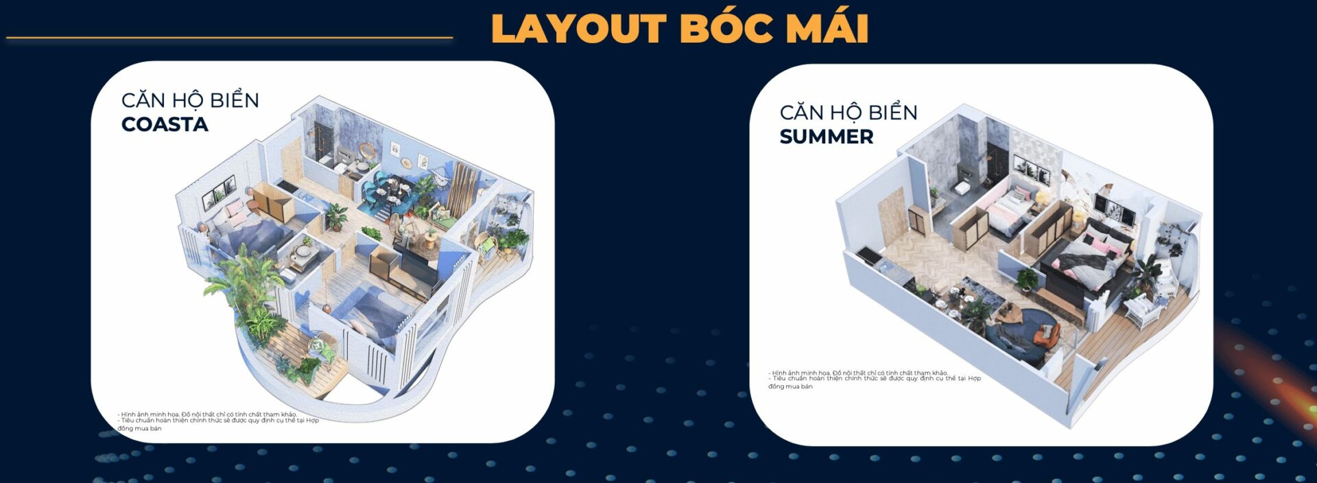 Layout căn hộ biển Coasta & Summer