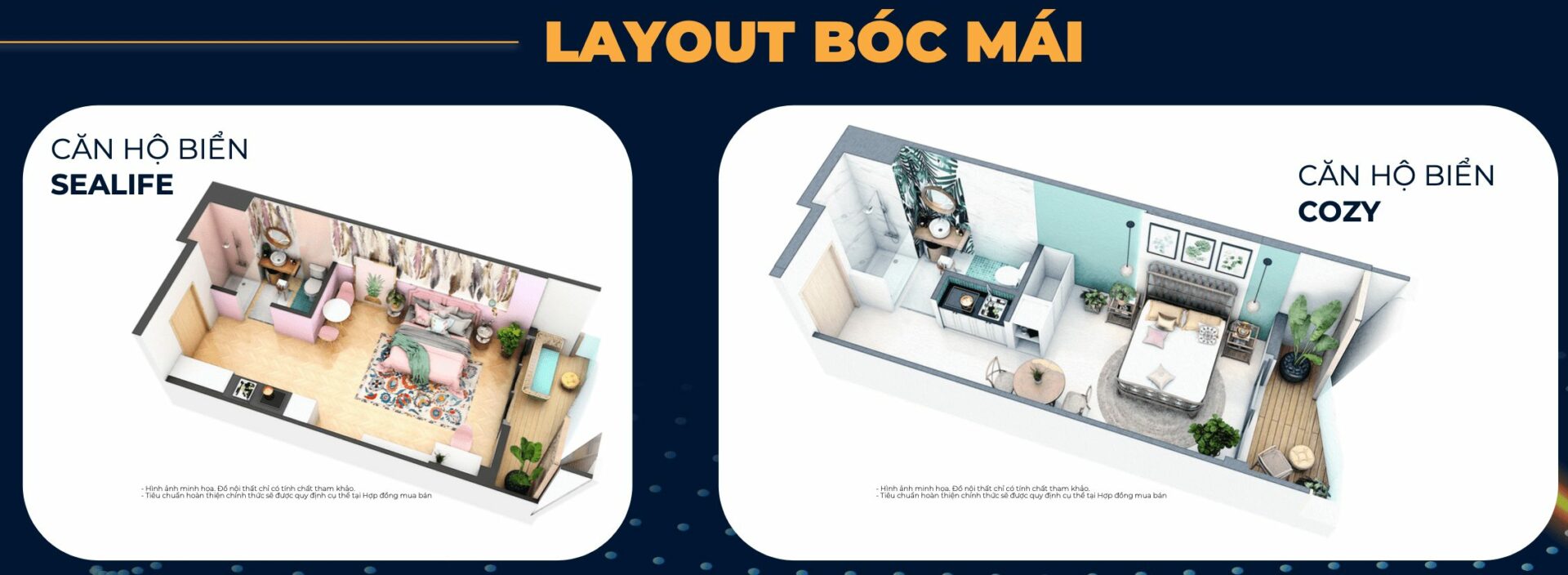 Layout căn hộ biển Sealife & Cozy